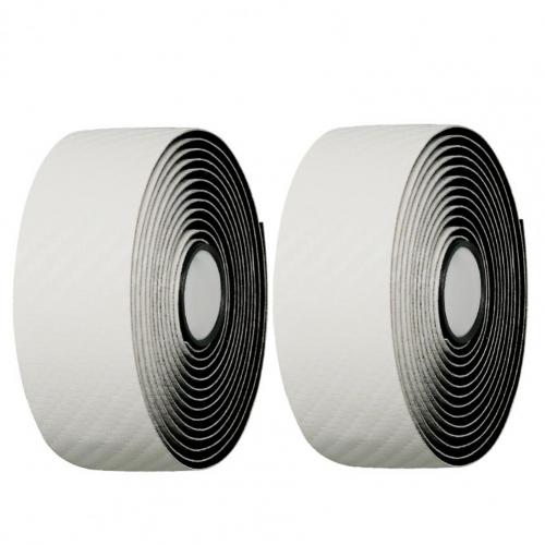 2Pcs Antislip Kunstleer Elastische Eva Fietsstuur Bandjes Rijden Levert Fietsstuur: WHITE