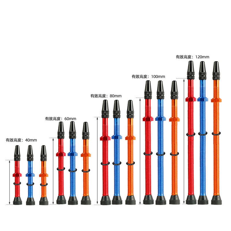 2pcs Bicycle Valve Mountain Road Bike Presta Valve MTB Cycling Accessories Brass Core Alloy Valve 40/60mm for Tubeless Tire