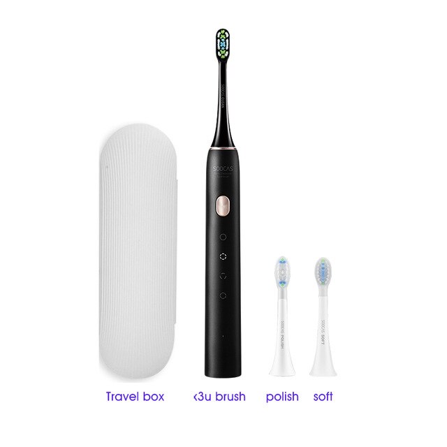 Original Soocas X3U Sonic Electric Toothbrush Tooth brush USB Rechargeable Upgraded adult Waterproof Ultrasonic Automatic 3color: Soocas X3U black