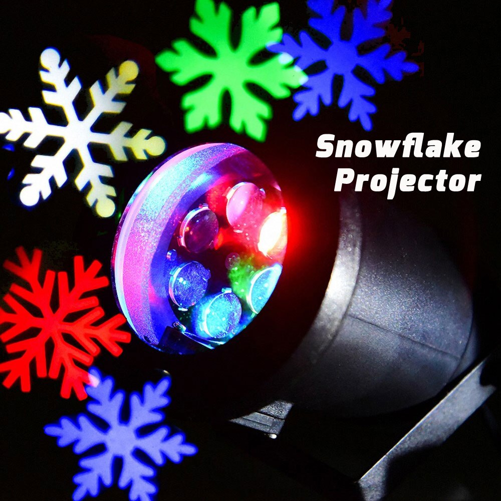 Projecteur de flocons de neige Led pour noël et nouvel an, imperméable, éclairage d&#39;extérieur, décorations pour la maison, éclairage de rue