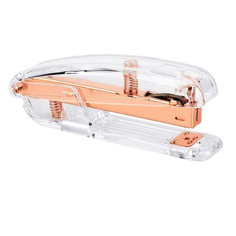 Gold Stapler Edition Metal Manual Staplers Staples Office Accessories School Stationery Supplies