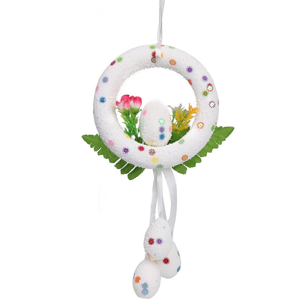 Home Decor Krans Pasen Party Decoratie Deur Winder Bloemen Paaseieren Rotan Krans Muur Ambachtelijke Ornamenten