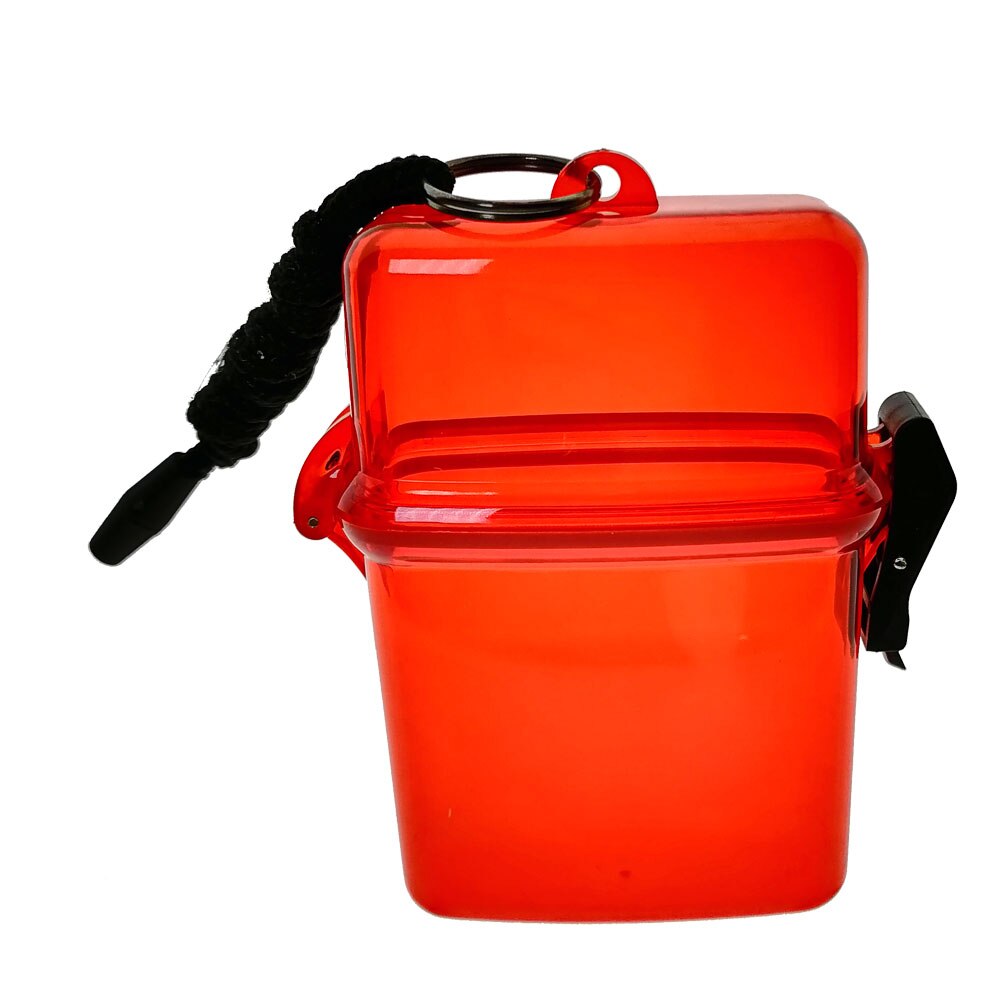 Boîte sèche en plastique, conteneur de bouée pour plongée sous-marine kayak bateau gonflable natation surf Bech: Rouge