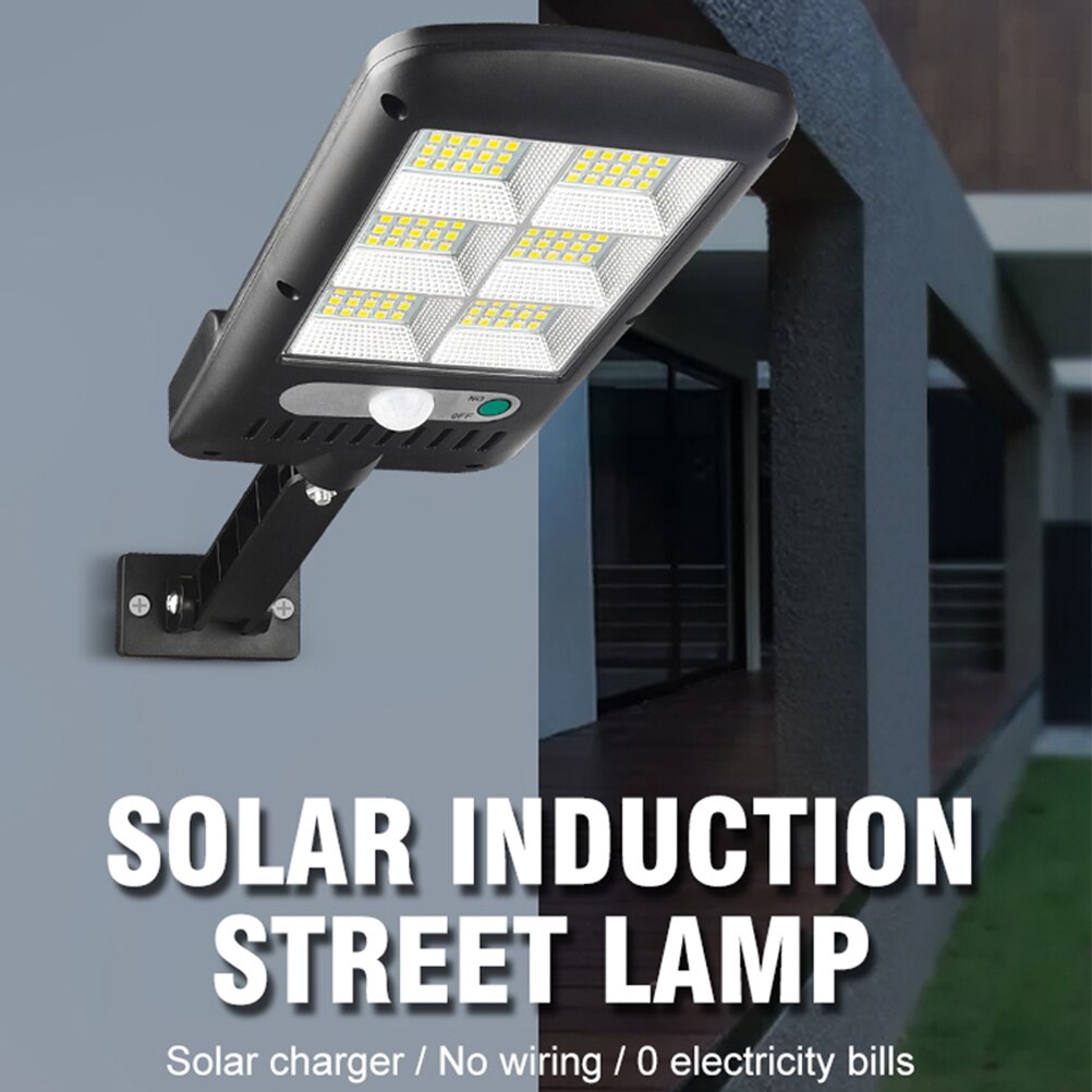 120-LEDs Beugel Straat Licht Solar Tuin Licht Sensor Binnenplaats Lamp Led Verlichting Tool Voor Buiten Outdoor