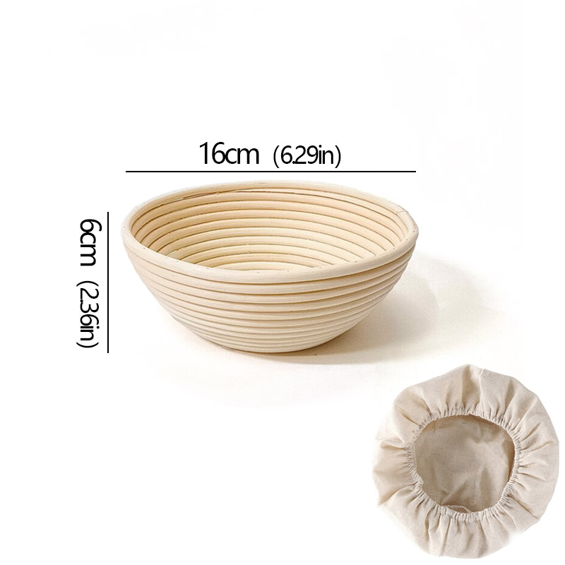 Cesta de fermentación de pan de fermentación europea, resistente al ratán Natural, suministros para hornear de masa fermentada DIY, cesta de mimbre para el hogar: Chocolate