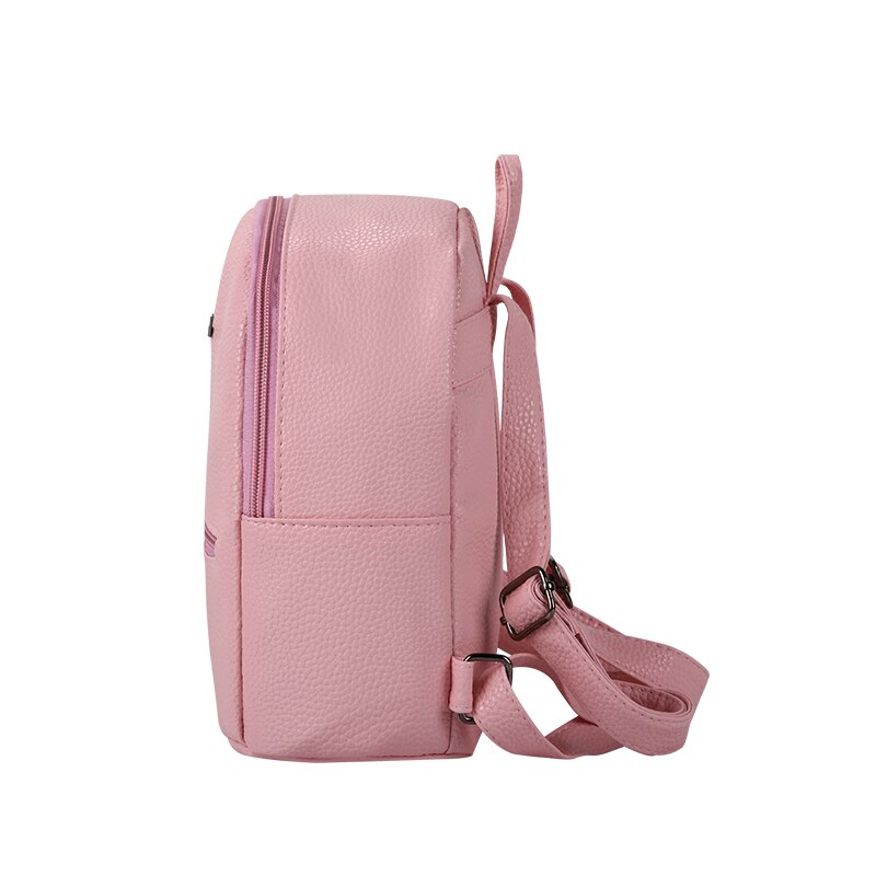 YBYT brand preppy style solid women kawaii rucksack simple lychee pattern ladies travel bag student school backpacks