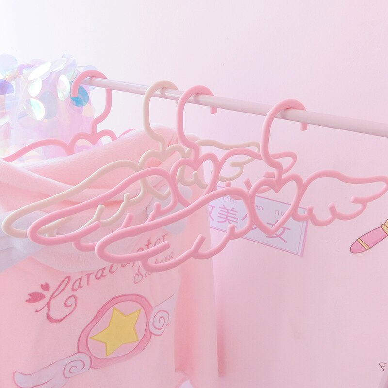 Angel Wing Shape Traceless Non-Slip Hanger Wardrobe Organizer For Home Hotel Clothes Hangers Scarf Tie Hook Lelakaya 5/10PCS Set