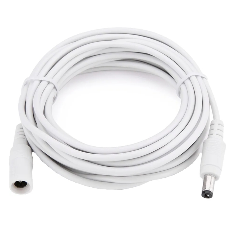 DC 12V WIFI Camera Extension Cable 5.5 * 2.1mm Male Female Power Cord Extended Wire Cable For CCTV Camera Router: 7M