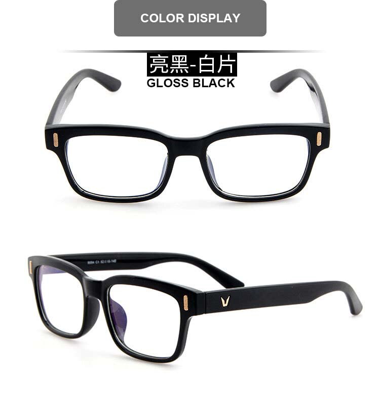 Blue Ray Computer Glasses Men Screen Radiation Eyewear Brand Office Gaming Blue Light Goggle UV Blocking Eye Spectacles: Gloss Black