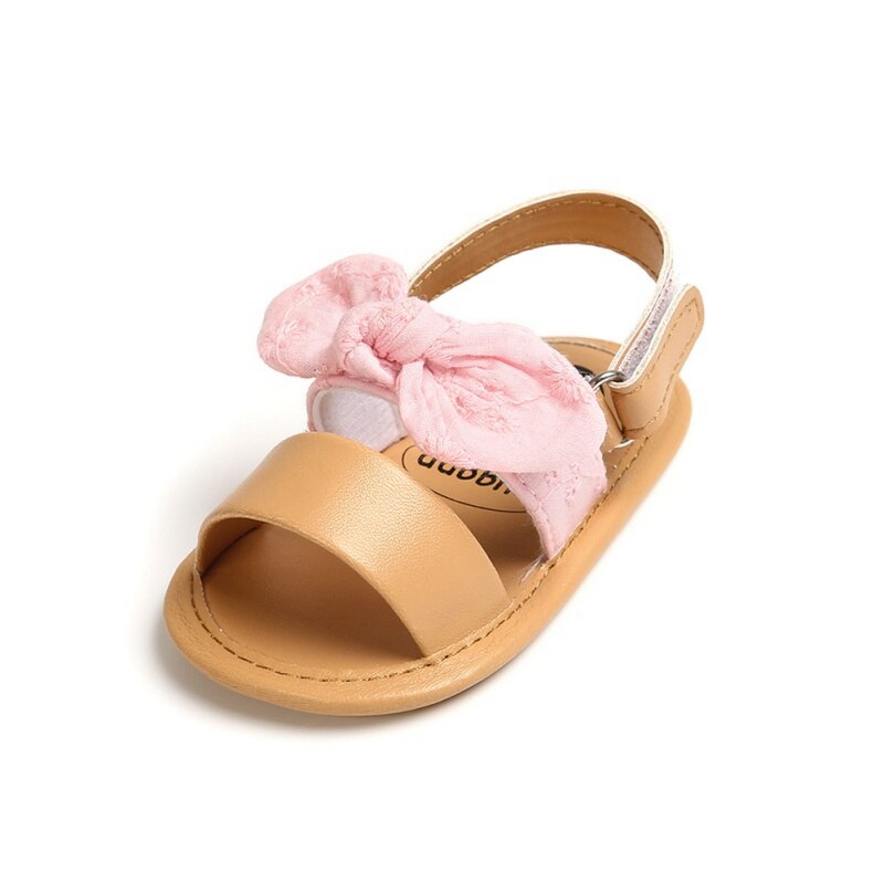 21 baby zomerschoenen sandalen baby jongens meisjes baby zachte wieg schoenen schattige schoenen strik effen geplooide sandalen