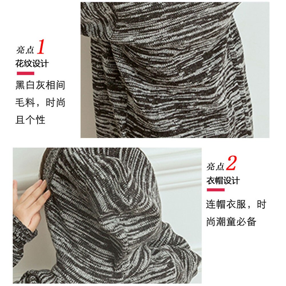 Girls Knitted Sweaters Children Cardigan Hoodie Long Sleeve Teenage Outerwear Boys Warm Coats Kids Outfits 6 8 10 12 14 16 Years