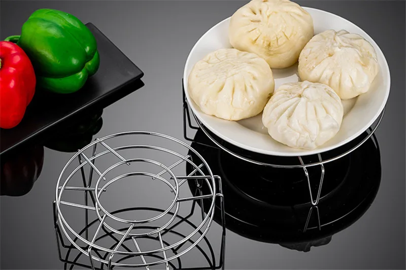 Dikke Rvs Steamer Voedsel Keuken Kookgerei Stoomboot Rack Insert Voorraad Koken Stomen Stand Keuken Verwarming Leveringen
