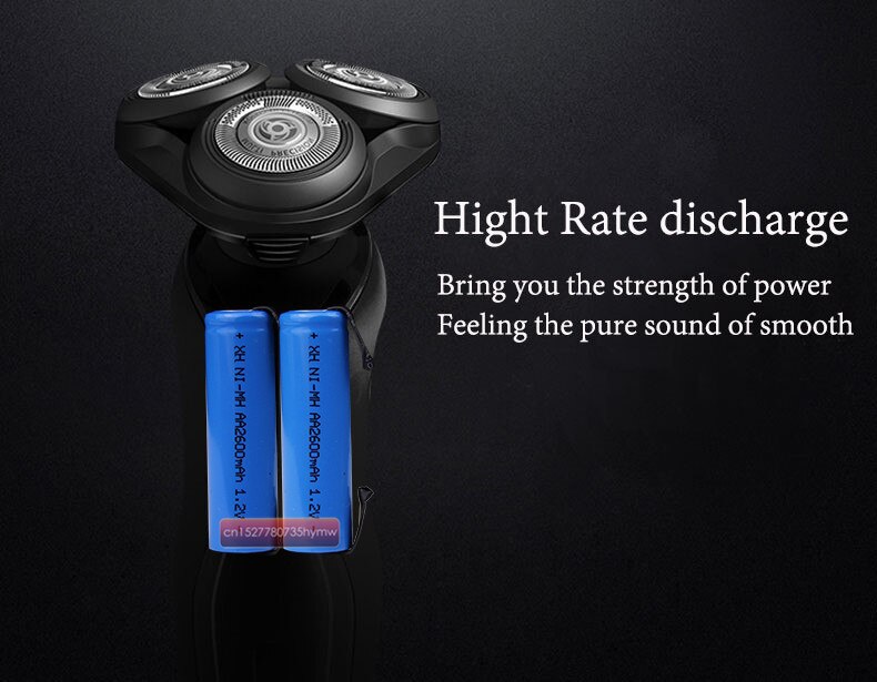 1.2V AA rechargeable battery 2600mah 2A ni-mh nimh cell blue shell with tabs pins Braun electric shaver toothbrush