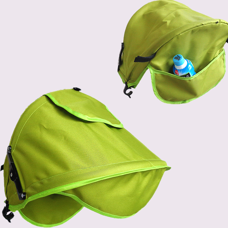 Dossel de cobertura completa independente do guarda-sol do carrinho de bebê, dossel de pano do pára-sol, dossel à prova de chuva: Marrom