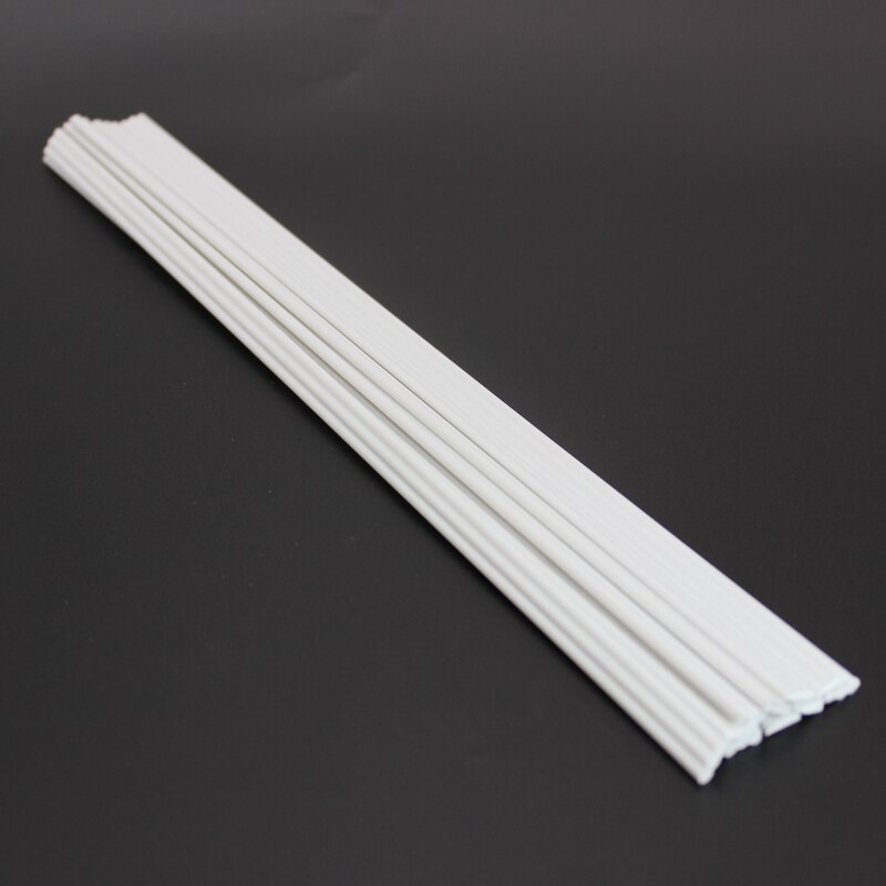 10pcs white 2.5x7.5mm PVC plastic welding rods