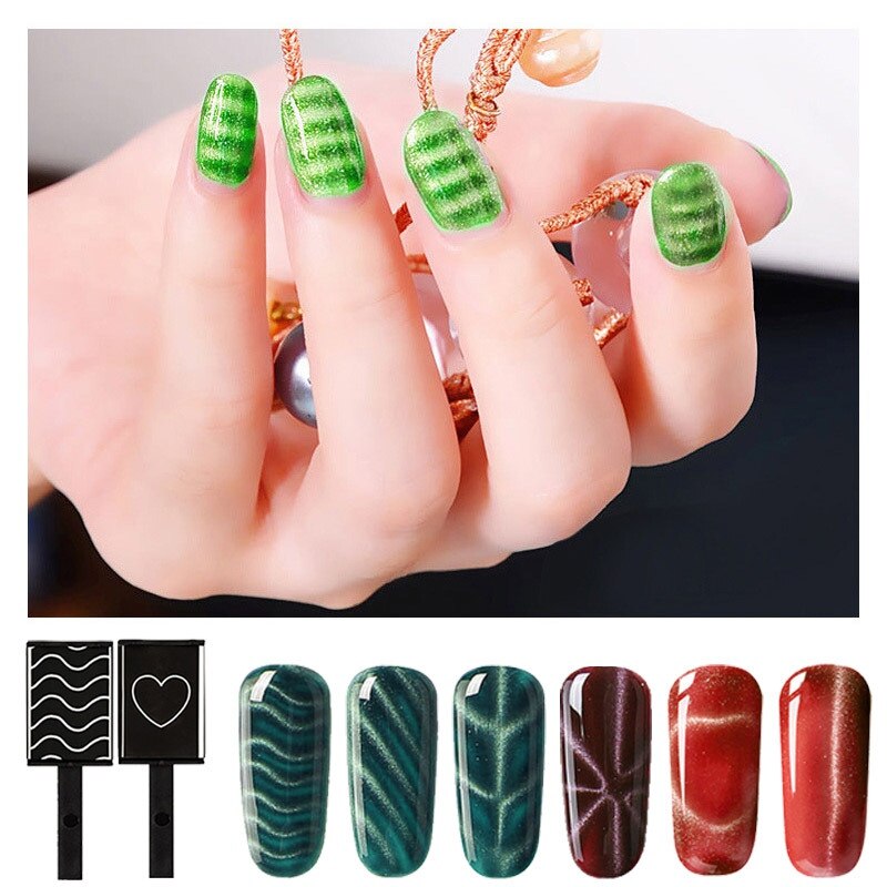 Nail Magnetic Stick Cat Eye Top Coat Set Magnet Stick Pen Painting Gel Nail Varnish Magnet Tools