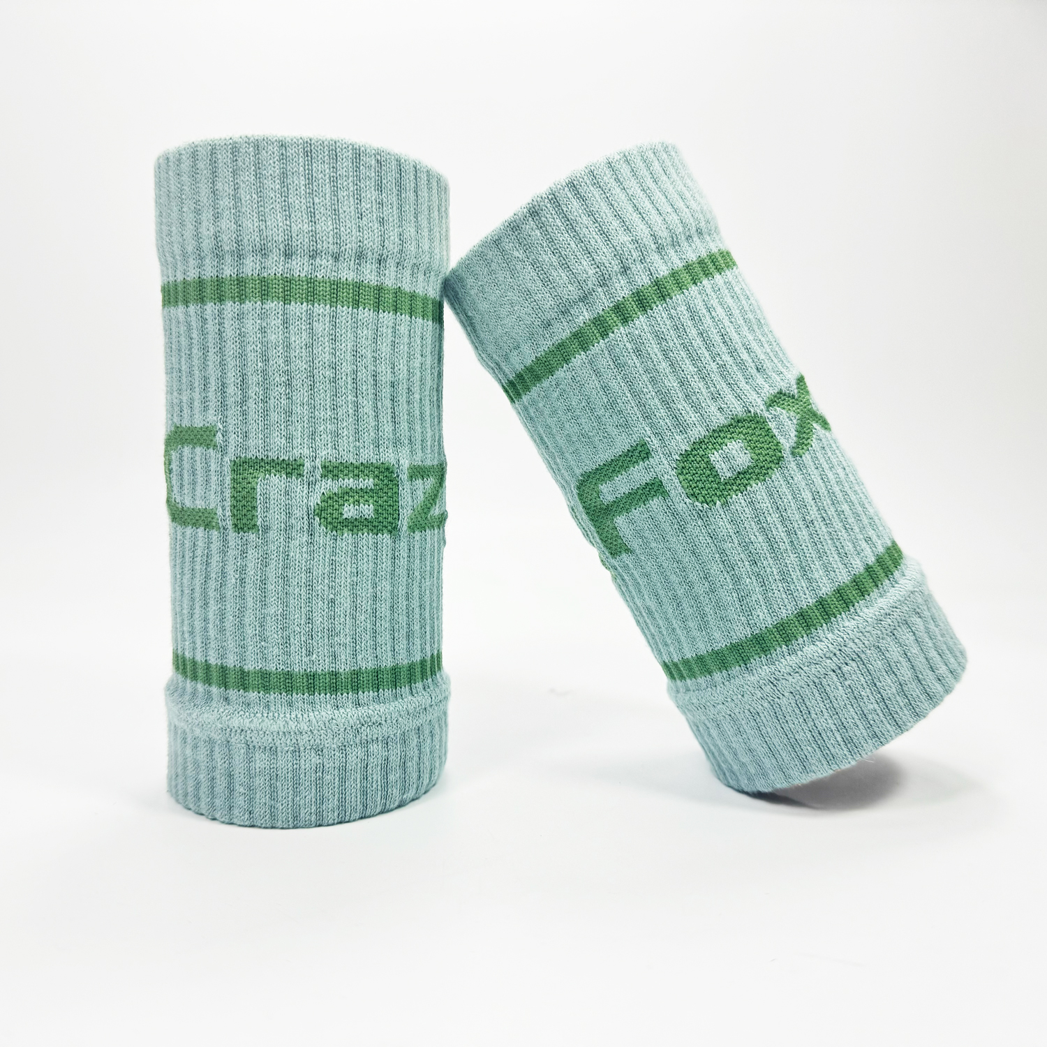 Svettband för handleden, smal passform för tyngdlyftning, gym, träning, crossträning, tyngdlyftning, sport , 6.3 cm svetttransporterande: Ljusgrön