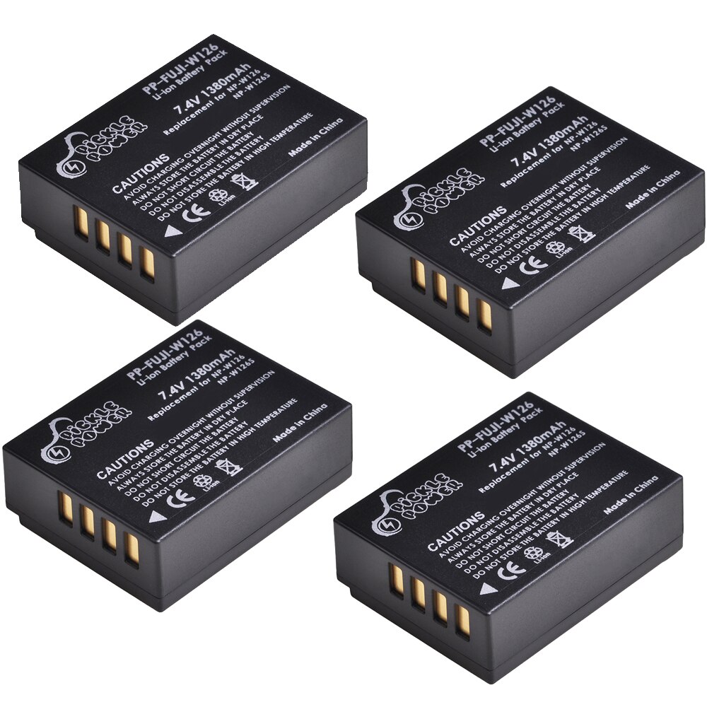 1380mAh NP-W126S NP-W126 batterij voor Fujifilm X-T100, X-T200, X-M5, X100F, X100V, X100VI, X-S10, X-A5, X-A10, X-E4, X-Pro3, X-T2: YELLOW