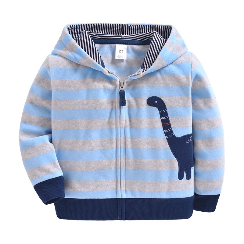 Vår höst babykläder pojkar flickor hoodie polar fleece casual sweatshirt jacka för pojkar barn barn sport hoodies: D / 24m