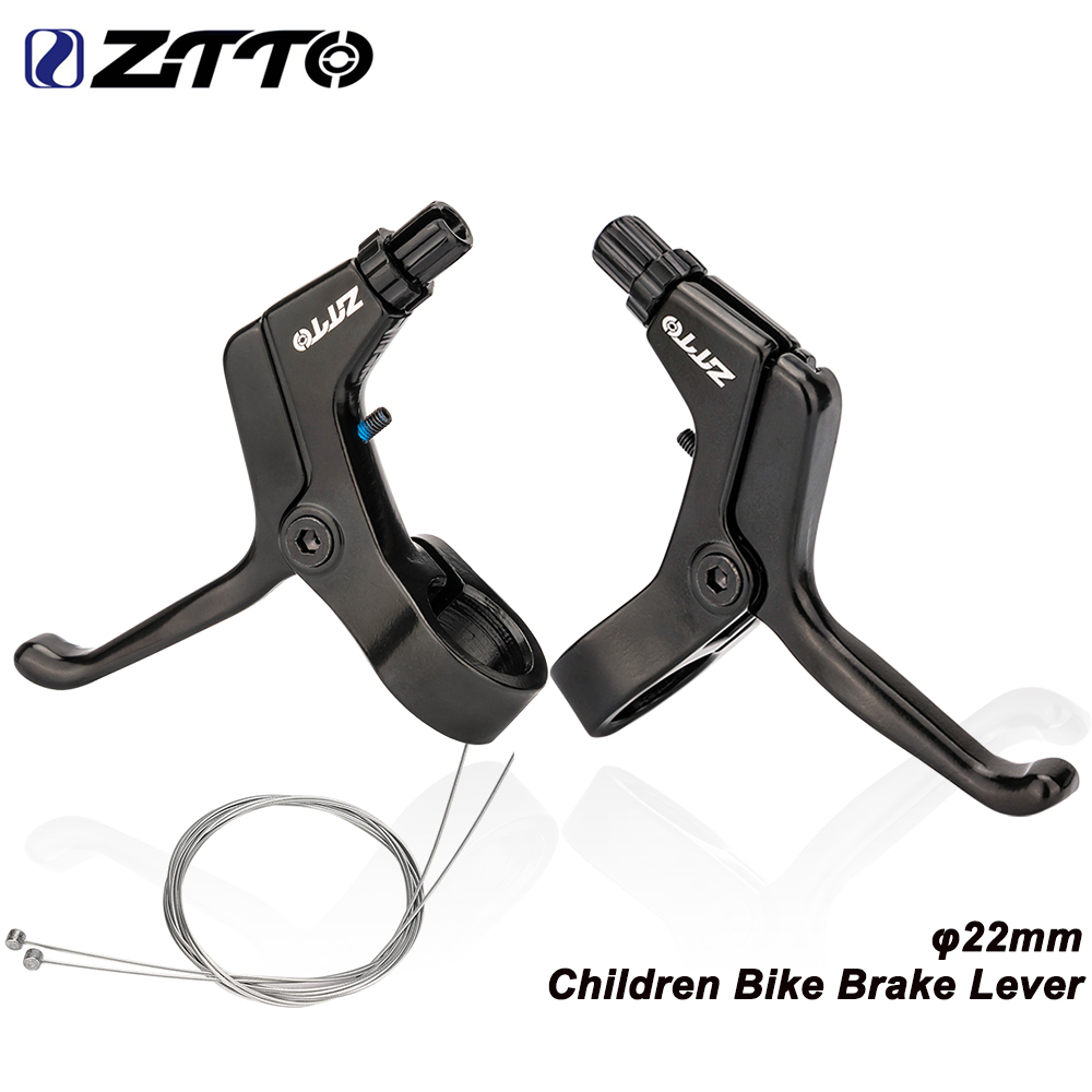 ZTTO 1 Pair Bicycle Brake Levers Children Bicycle Brake Lever Handle Universal For Kids Bikes 22mm 7/8 inch Handlebar: WHITE