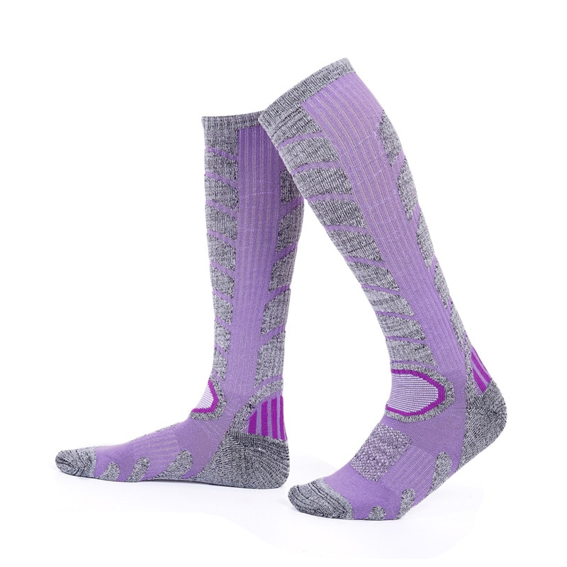 Chaussettes de Ski épais pour femmes, 2 paires, pour extérieur, randonnée, escalade, Ski, sport, garde , hiver