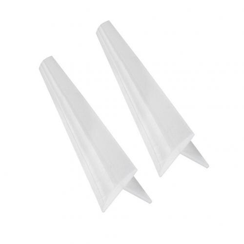 2Pcs/SetFlexible Kitchen Stove Counter Cover Silicone Rubber Heat-resistant Stove Counter Cover Kitchen Gadgets: 25inch Transparent