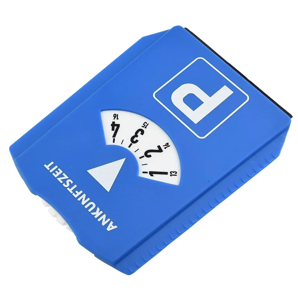 Parkeerschijf Timer Klok Aankomst Tijdweergave Blauw ABS Parkeren Draagbare Parkeertijd Teken Timer Klok