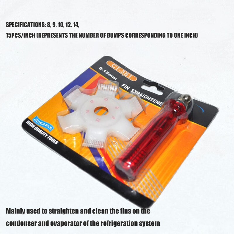 Auto Car A/C Condenser Fin Straightener Rake Cleaner With Contoured Handle Radiator Comb Evaporator Air-Conditioning Tools