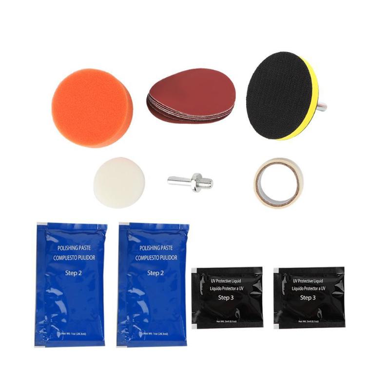 Car Headlamp Brightener Kit DIY Auto Headlight Lens Restoration Clean Paste
