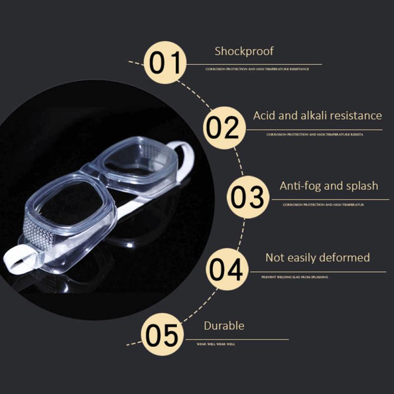 Safety Glasses Adjustable Anti-Fog Transparent UV Protection Eye Chemical Face Protection Glasses Safety Accessries