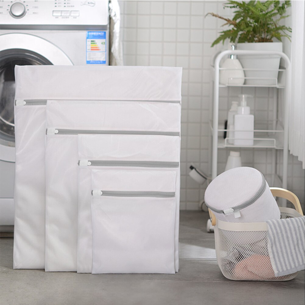 A/B/C/D Mesh Laundry Bag Polyester Laundry Wash Bags Coarse Net Laundry Basket Laundry Bags for Washing Machines Mesh Bra Bag