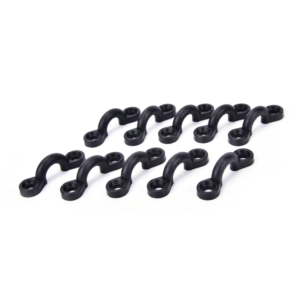 10pcs Nylon Bungee Deck Loops Tie Down Pad Eye for Boat Kayak Deck Rigging Kit replacement accessories run shock cord
