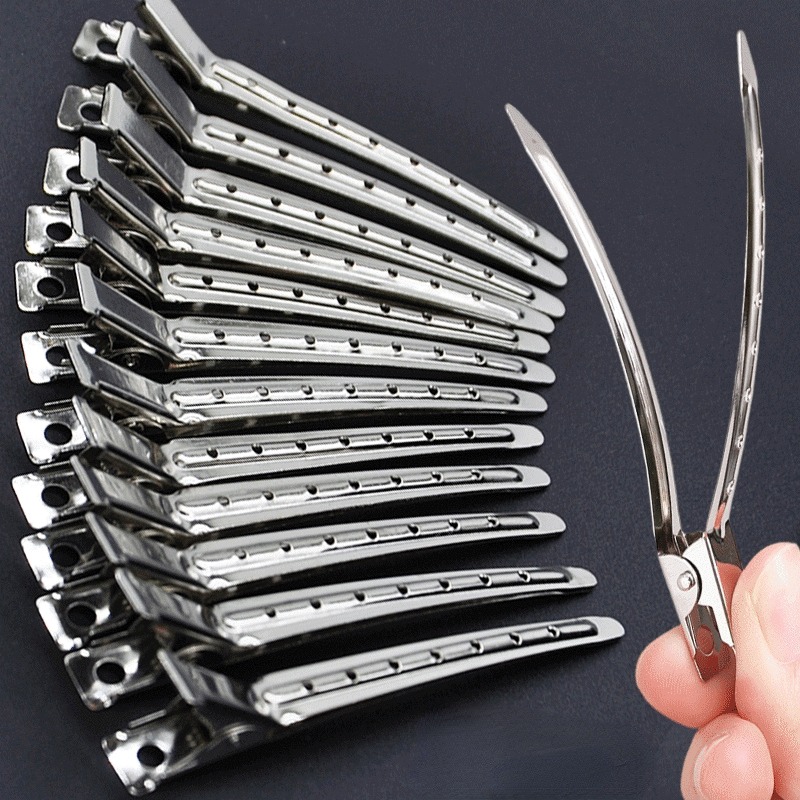 Frau Haarpflege Clips Metall Stahl Friseur Schnitt Clip Klemmen Friseur Haarschnitt verwenden Styling-Werkzeug Haarwurzel flauschige Haarnadel