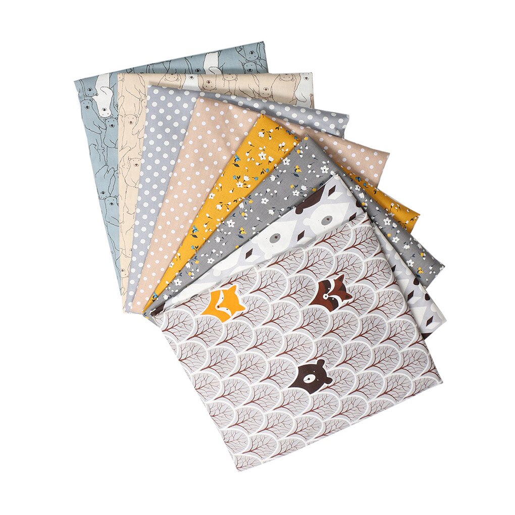 8 Stuks Cartoon Print Katoen Stof Patchwork Naaien Doek Diy Handwerk Katoen Stof Hand Naaien Levert Glad Katoen Stof