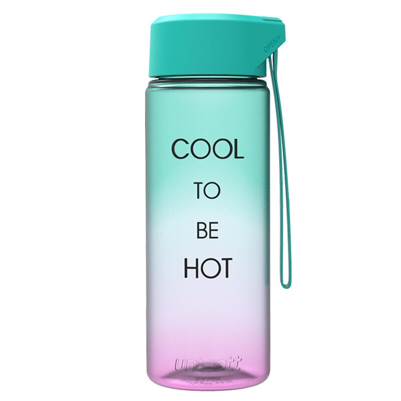 Unibott Protein Shaker Portable Motion My Tritan Water Bottle Bpa Free Plastic Outdoor Sports Camping 360ml Kids Fruits Drink: Multi