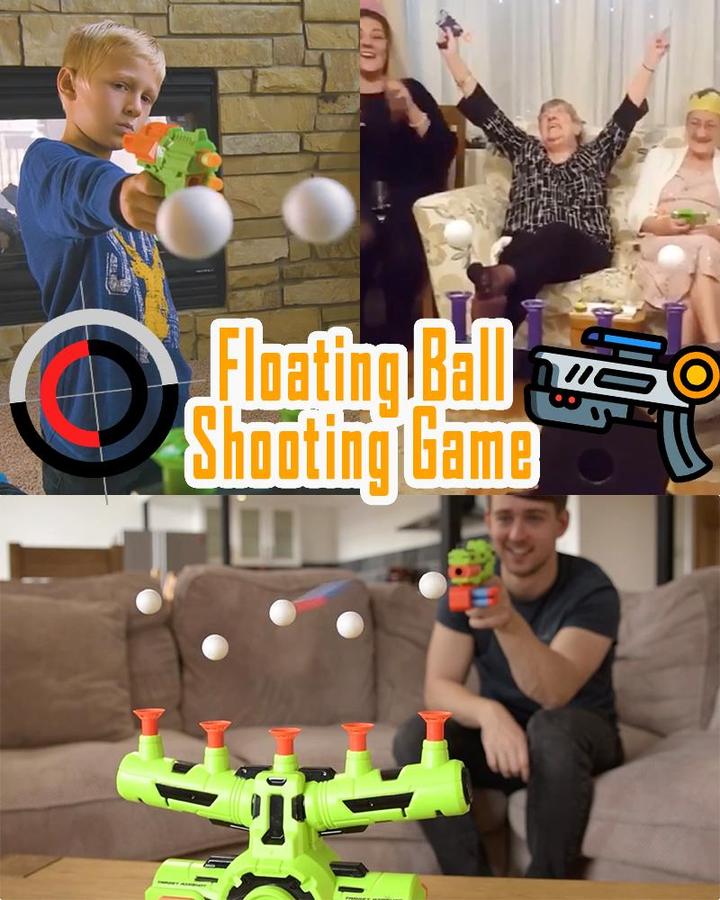 Floating Ball Shooting Game Air Shot Hovering Foam Ball for Season & Parties Fun Party Supplies