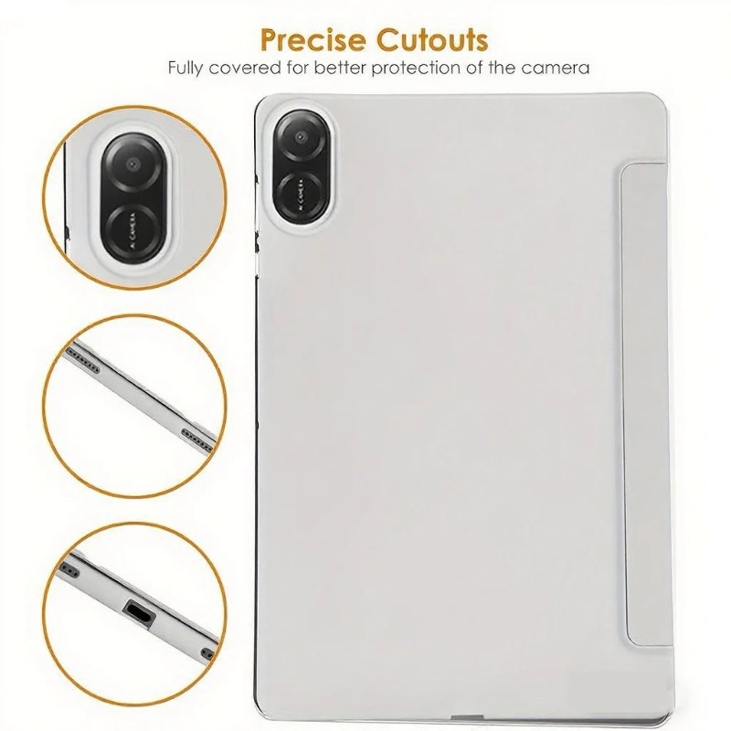 For Xiaomi Redmi Pad 2 Pro Case 12.1inch Magnetic Flip Cover Tri-Fold Stand PU Back Cover Tablet Cases Auto Sleep/Wake