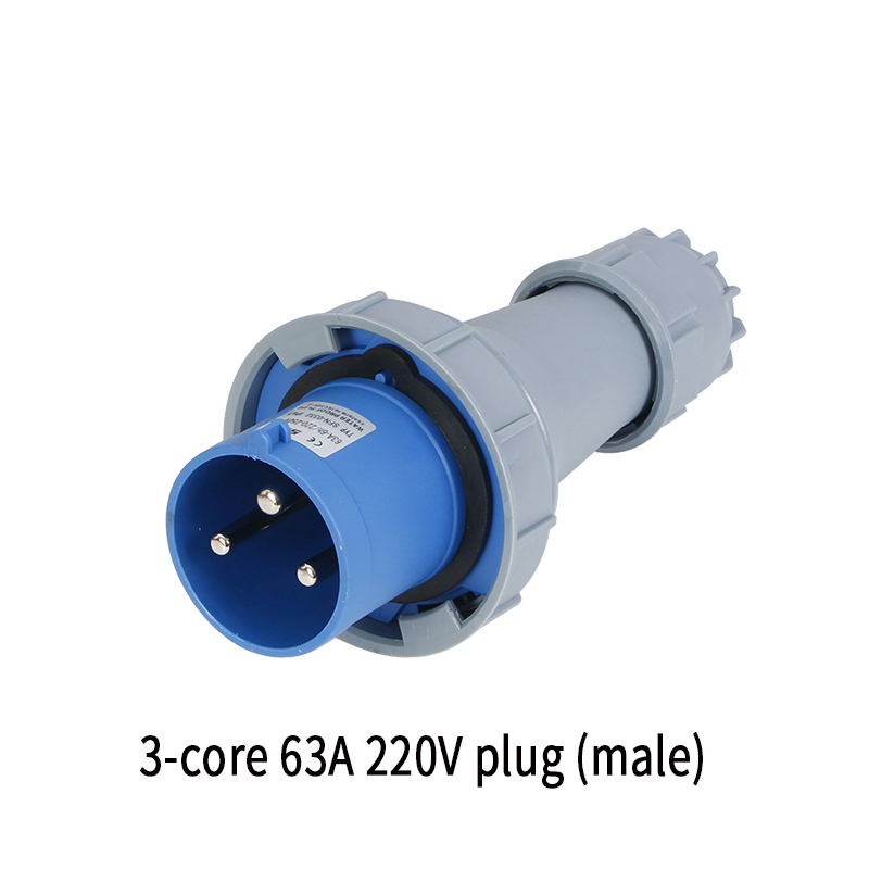 IP67 waterproof industrial plug/dark socket 63A 3/4/5 core pin 220V/380V Male and female plug sockets: MULTI