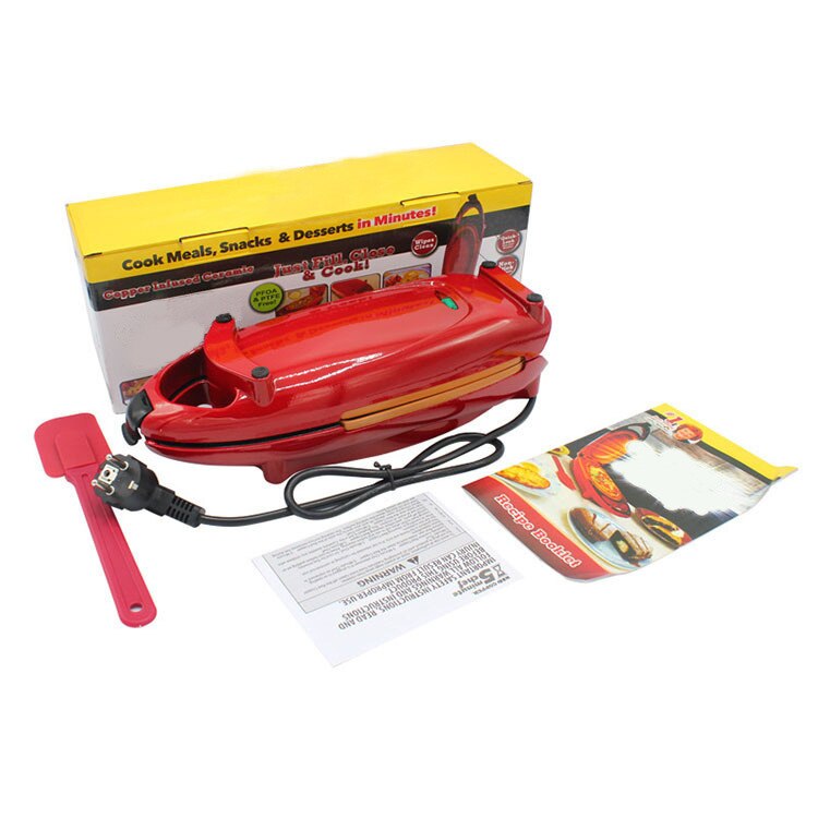 Crêpière électrique 110V/220V, antiadhésif, poêle à frire pour Pizza: Default Title
