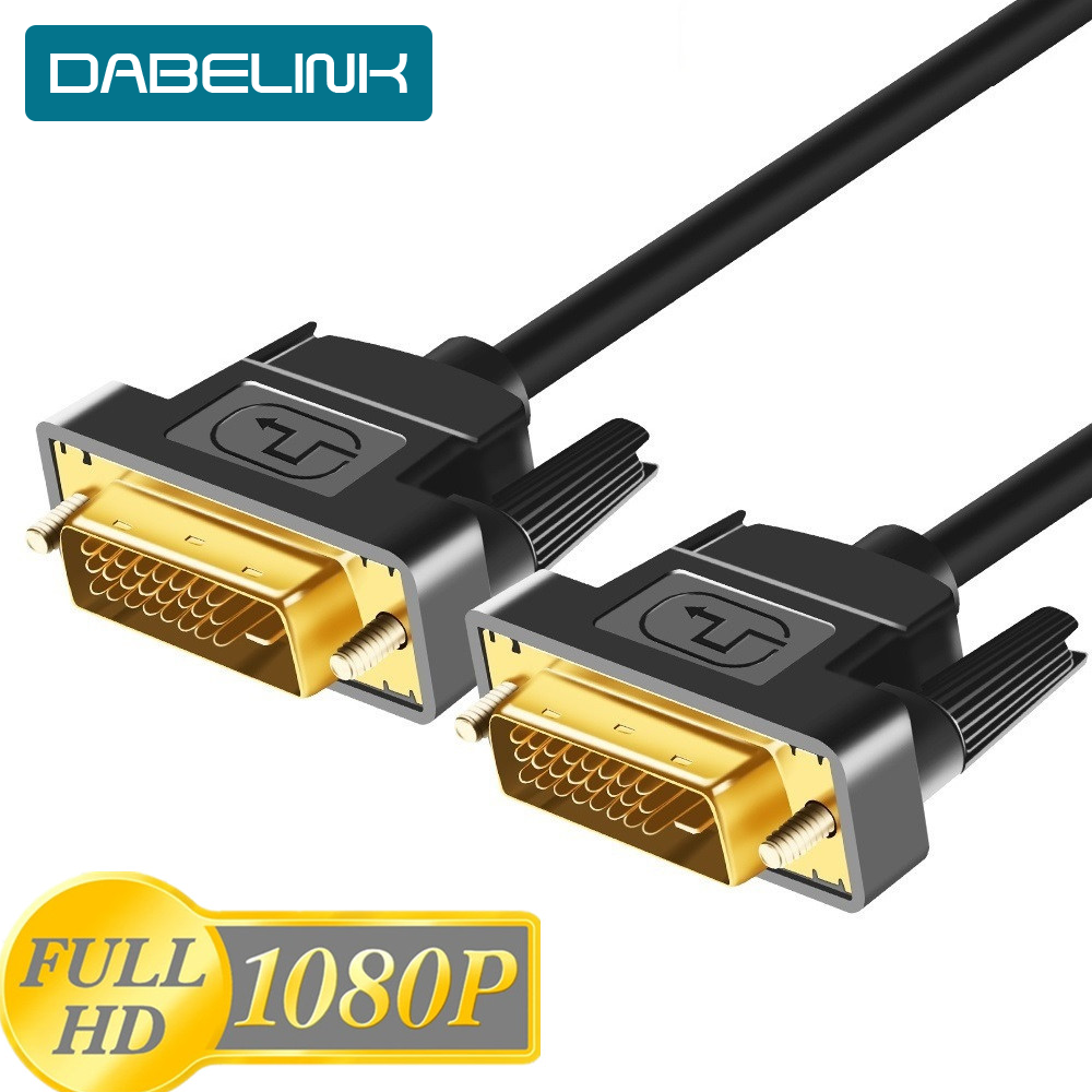 Cable DVI 1080P Cable DVI a DVI Cable de vídeo DVI-D macho a macho de alta velocidad 24 + 1 enlace Dual 1M 2M 3M Cable adaptador de ordenador PC
