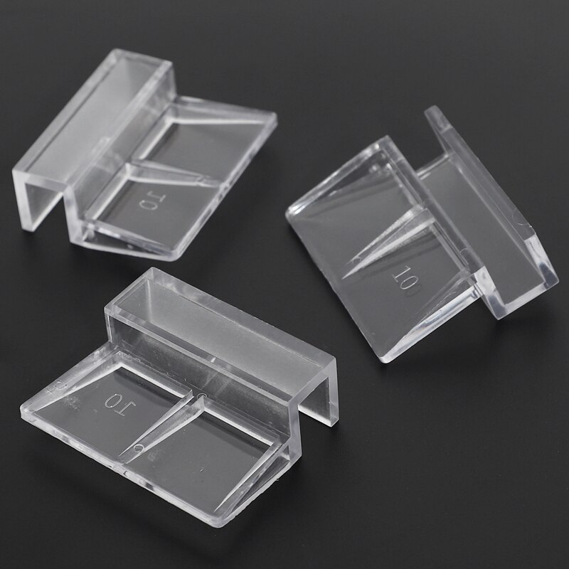 4pcs Acrylic Clip Holder Gl Lid Holder for Aquarium Fish Tank 10mm