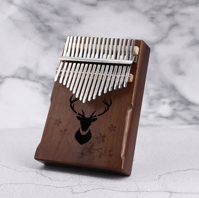 Kalimba 17 key thumb piano mbira Kalimba finger strumenti musicali per pollice portatile piano mogano calimba giocattolo per bambini: A