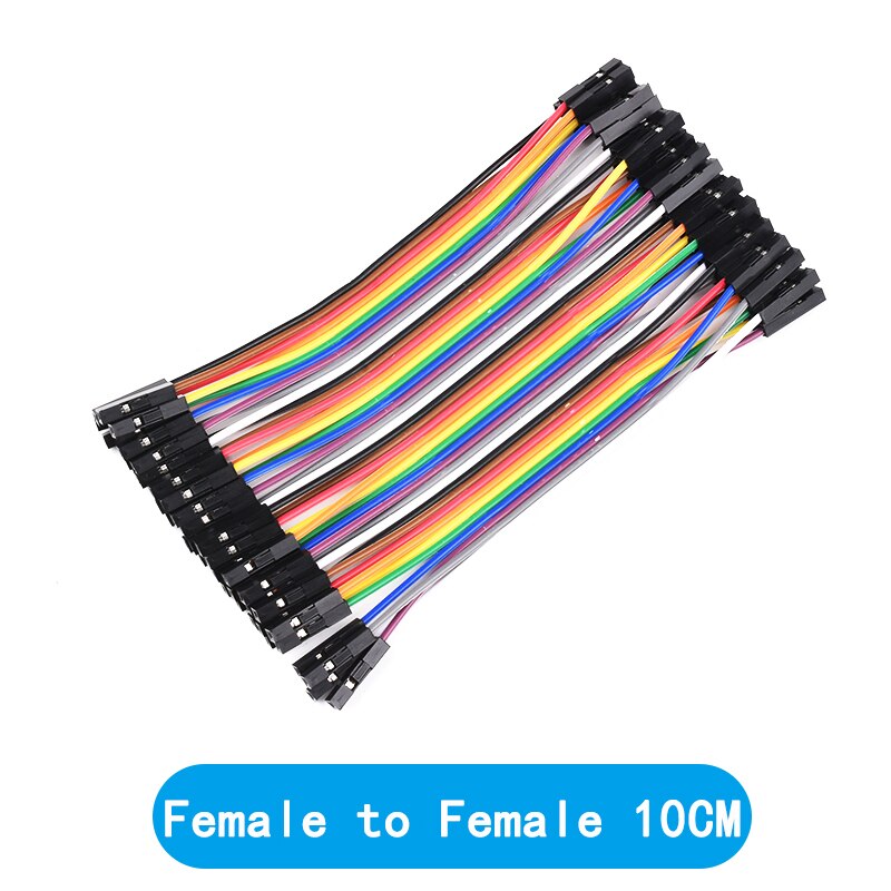 Cable de puente Dupont de 10CM para Arduino, Cable macho a macho, hembra a hembra, 40 Pines, 40-120 Uds.: Female Female 10CM