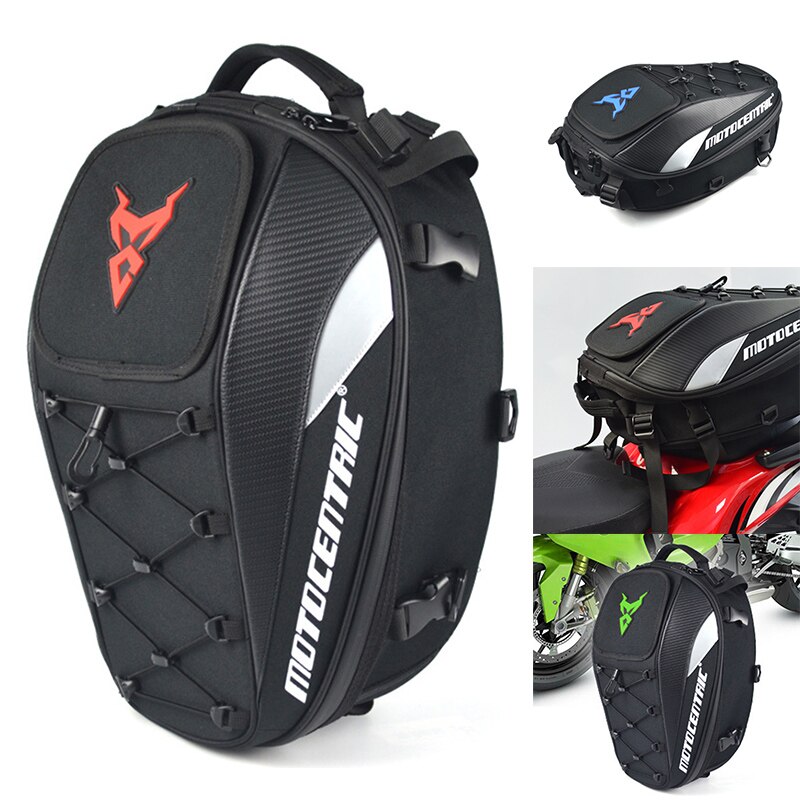 Waterproof Motorcycle Tail Bag Durable Rear Motorcycle Seat Bag High Capacity Backpack Tote WHShopping