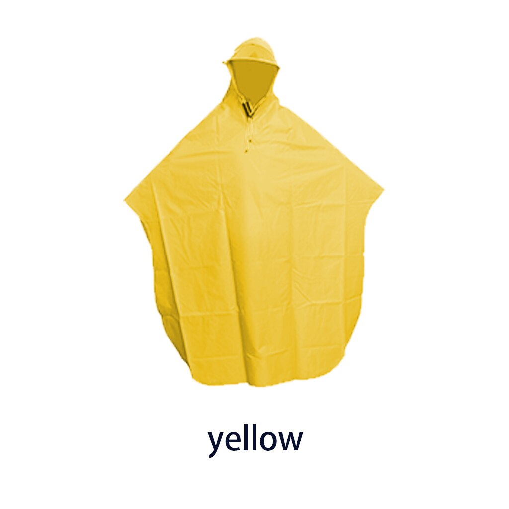 Men Women Cycling Bicycle Bike Raincoat Rain Cape Poncho Hooded Windproof Rain Coat Mobility Scooter Cover Rain Coat: yellow