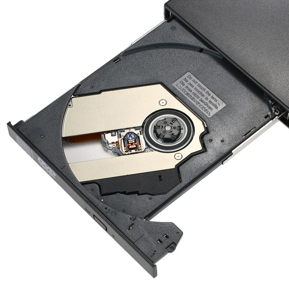 Usb 2.0 bärbar slim extern dvd/cd-rw optisk skivläsare skrivarspelare med combo cd-rw för bärbar dator stationär