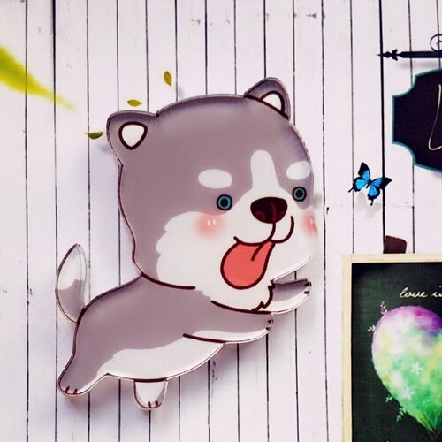 Hond Badge Broche - Acryl Pin - Kawaii Harajuku Stijl Decoratieve Kraag Sjaal Revers Pin: Style 13