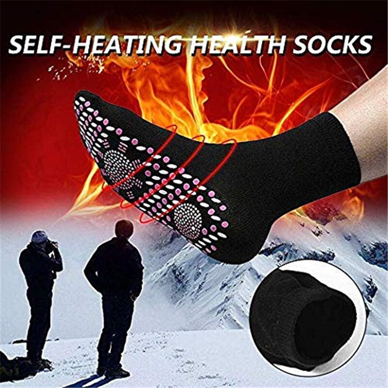 Self heating electromagnetic socks breathable massage warm foot socks sports winter outdoor ski socks Magnetic therapy socks