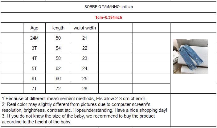 Gooporson Kids Jeans Girls Fall Broken Hole Sequins Denim Pants Korean Little Children Trousers Autumn Girl Costume