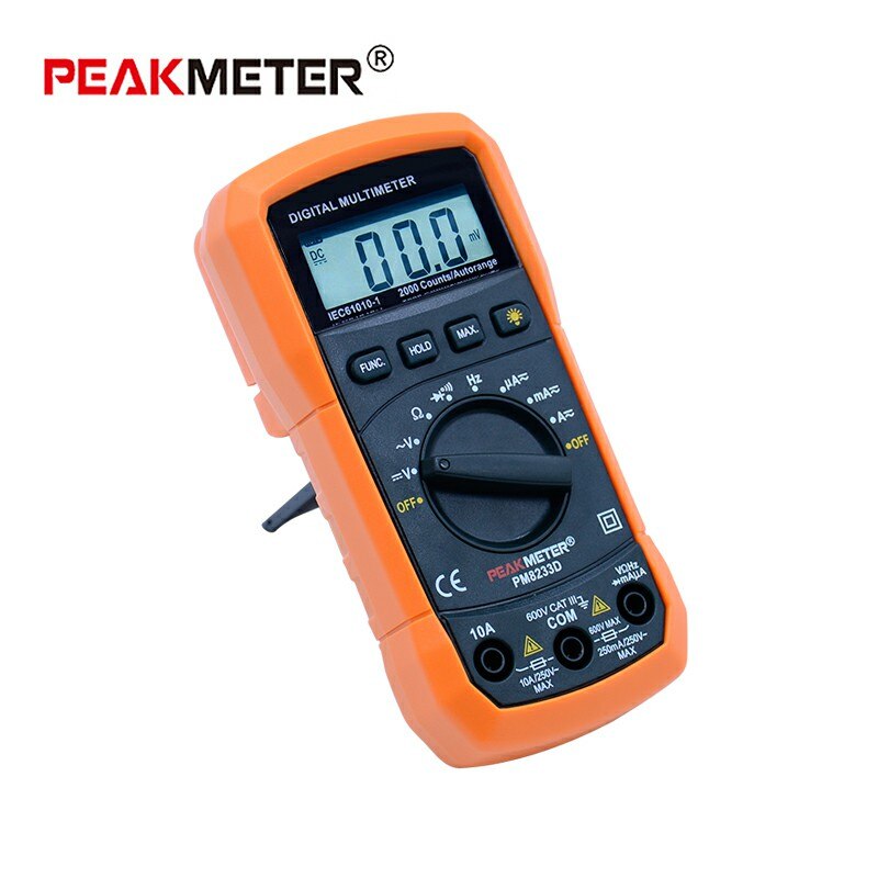PEAKMETER PM8233D Tragbare Digital-Multimeter Tester Professionelle Multifunktions DC AC Voltmeter Frequenz